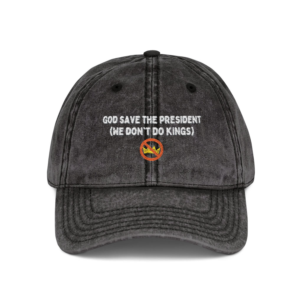Vintage Embroidered Cap - God save the president