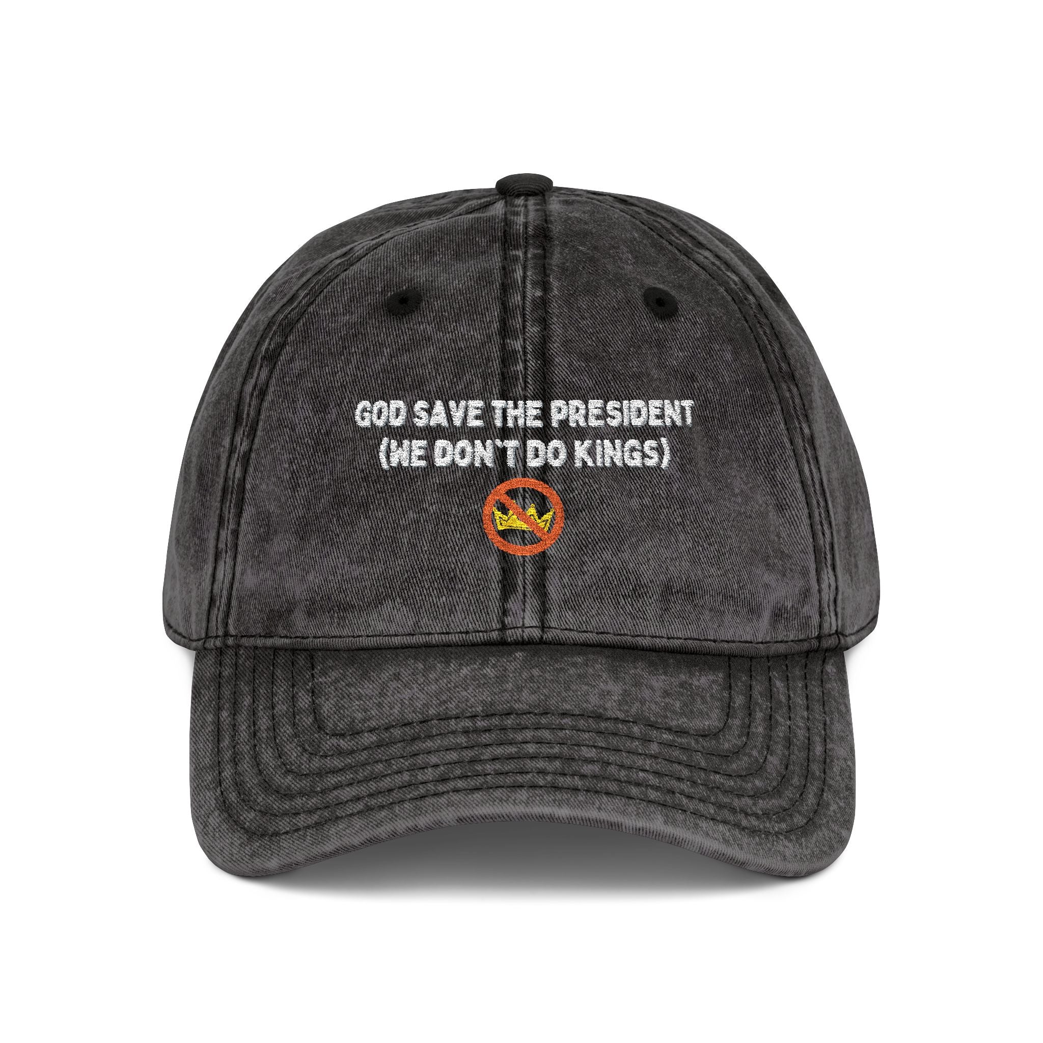 Vintage Embroidered Cap - God save the president