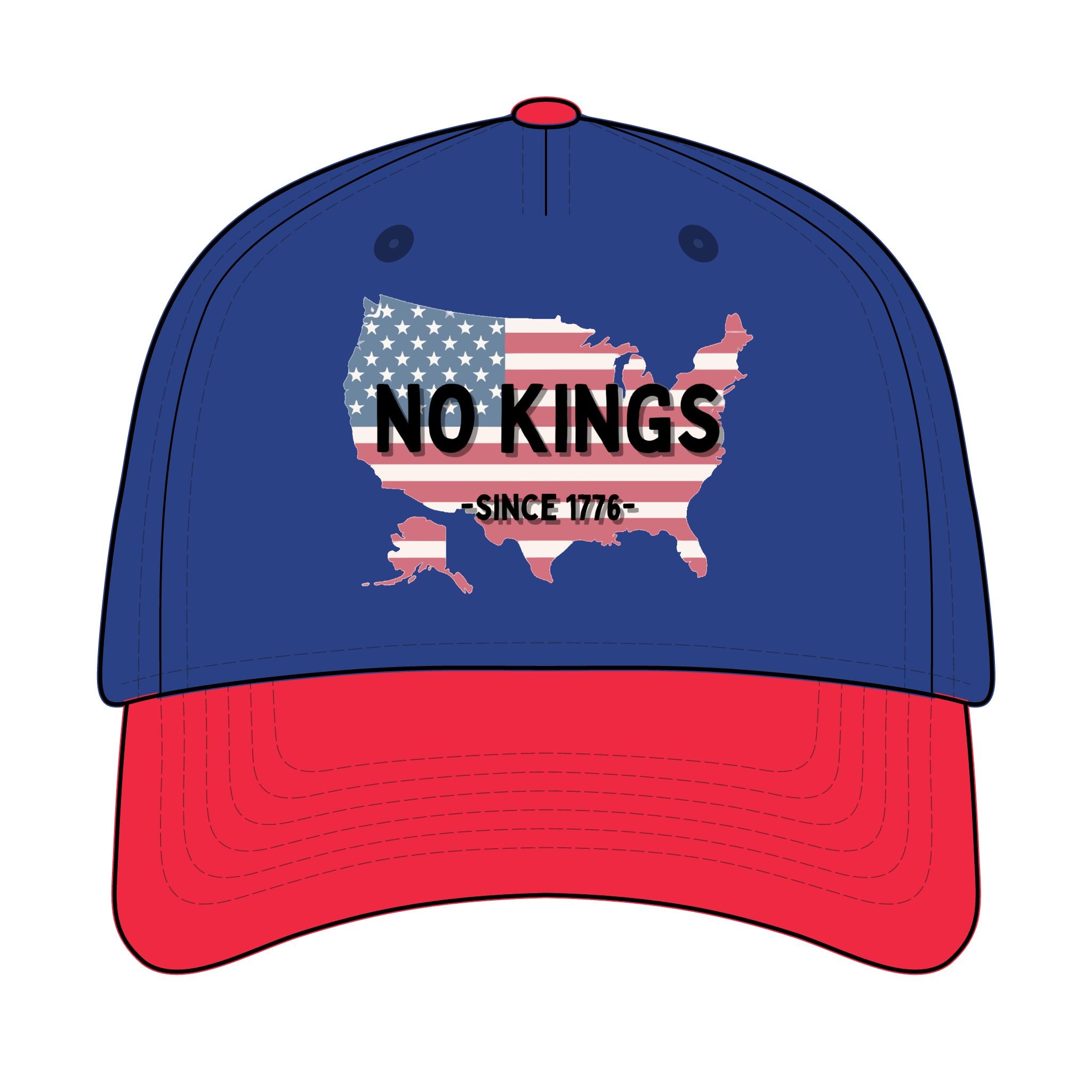 Trucker Retro Hat - No Kings since 1776
