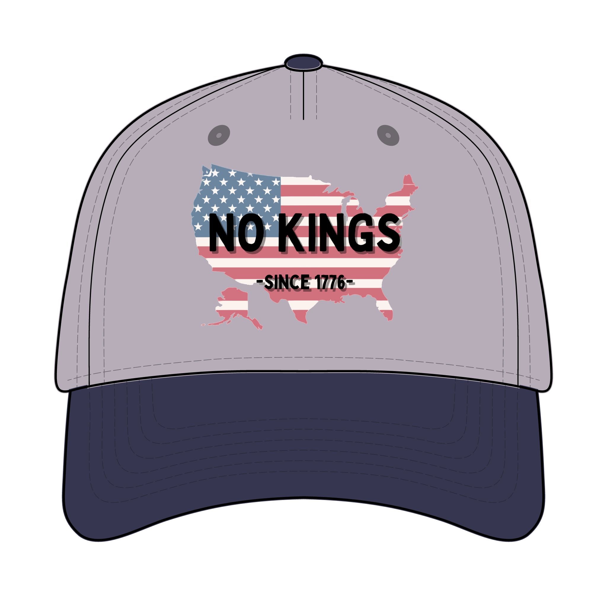 Trucker Retro Hat - No Kings since 1776