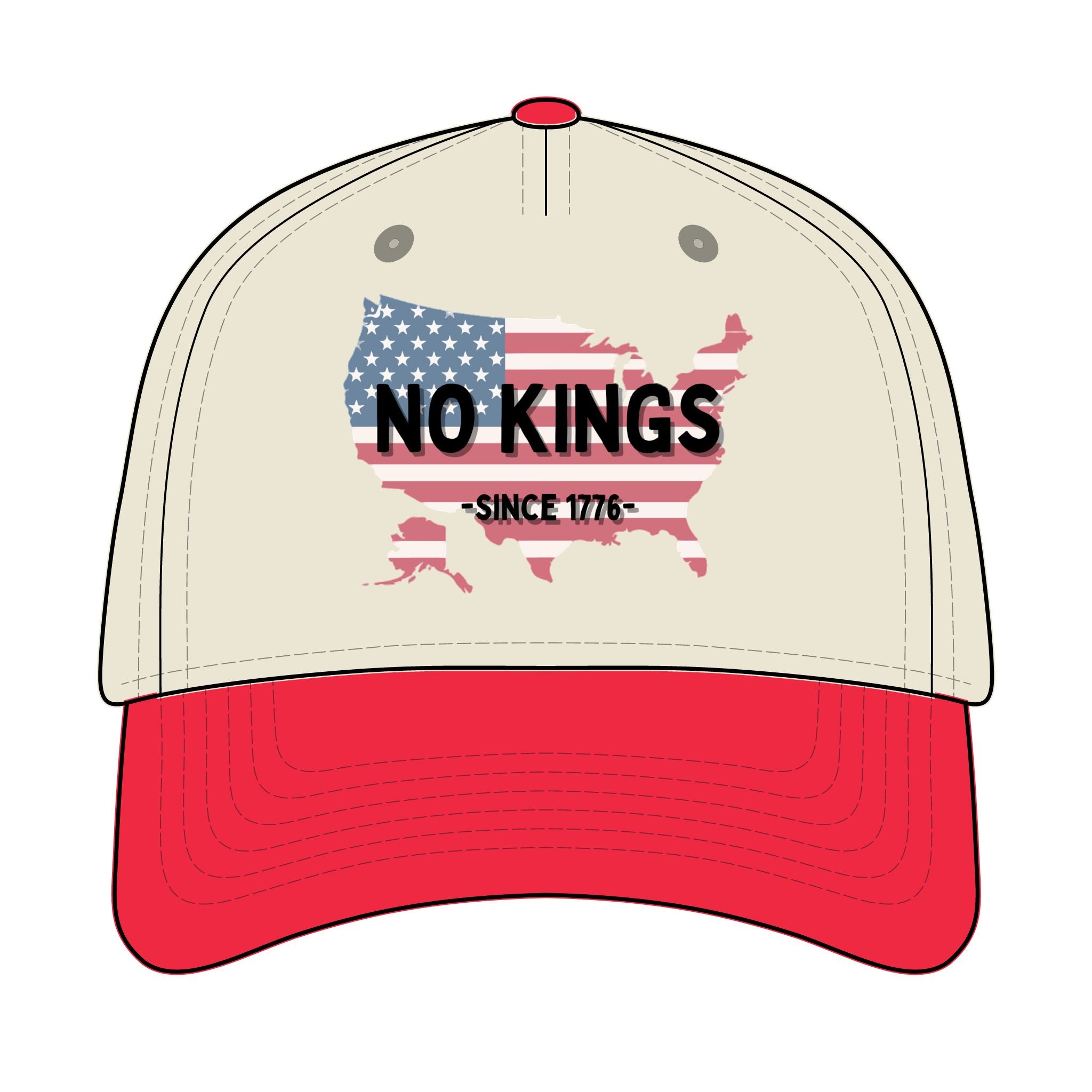 Trucker Retro Hat - No Kings since 1776