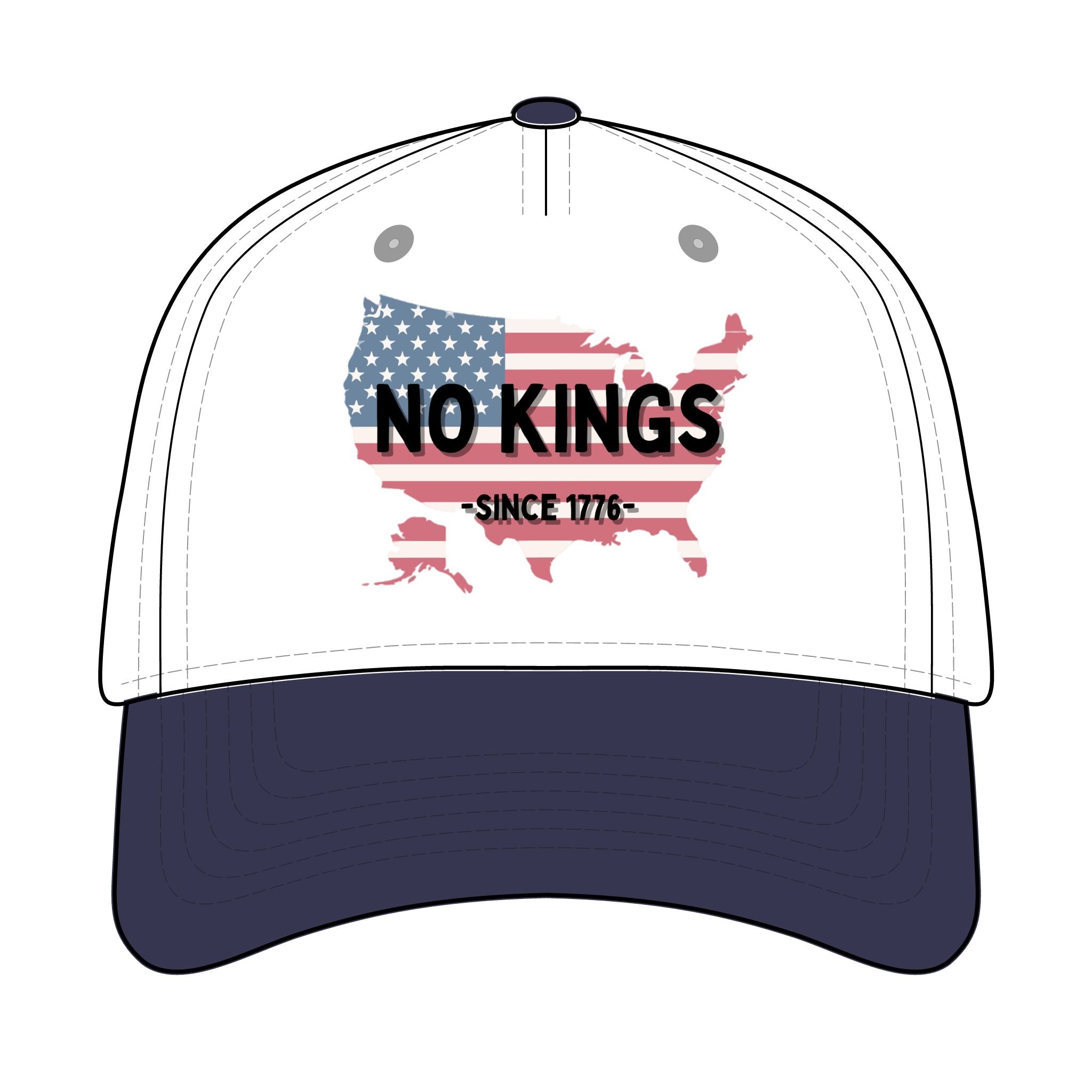 Trucker Retro Hat - No Kings since 1776
