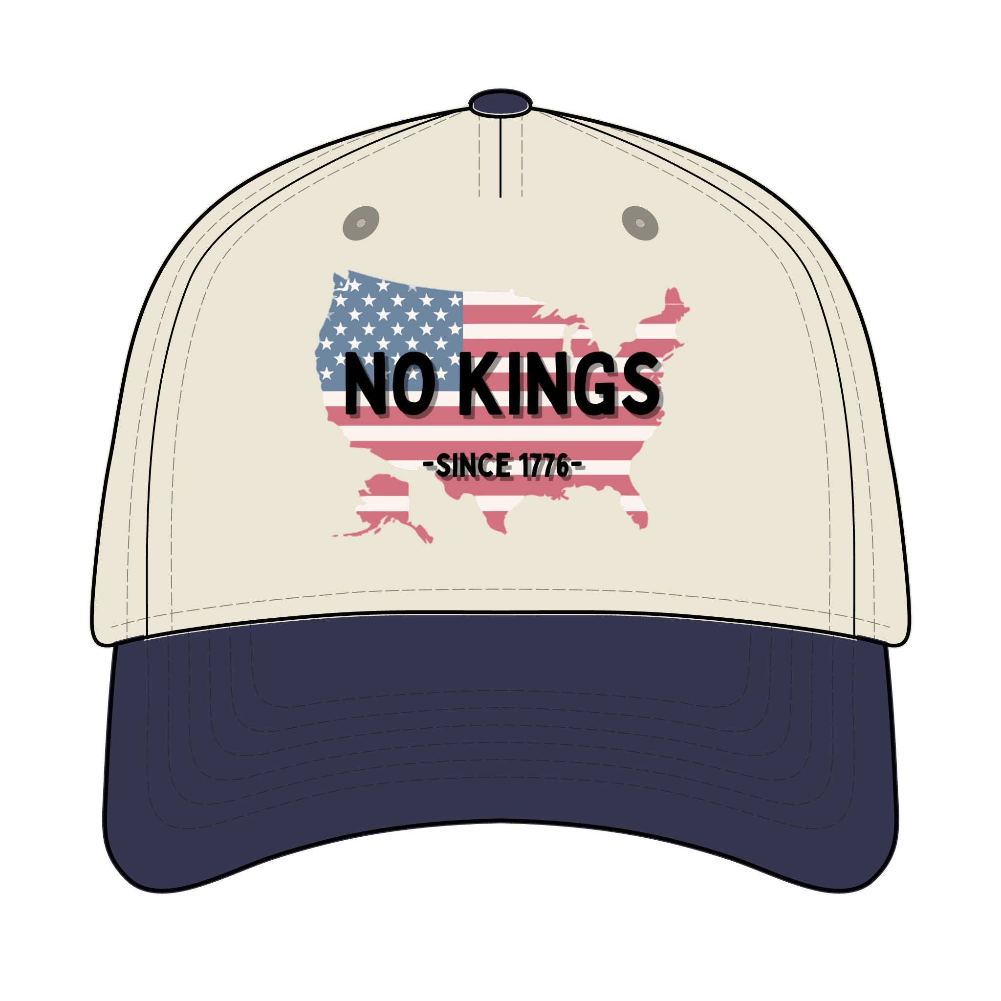 Trucker Retro Hat - No Kings since 1776