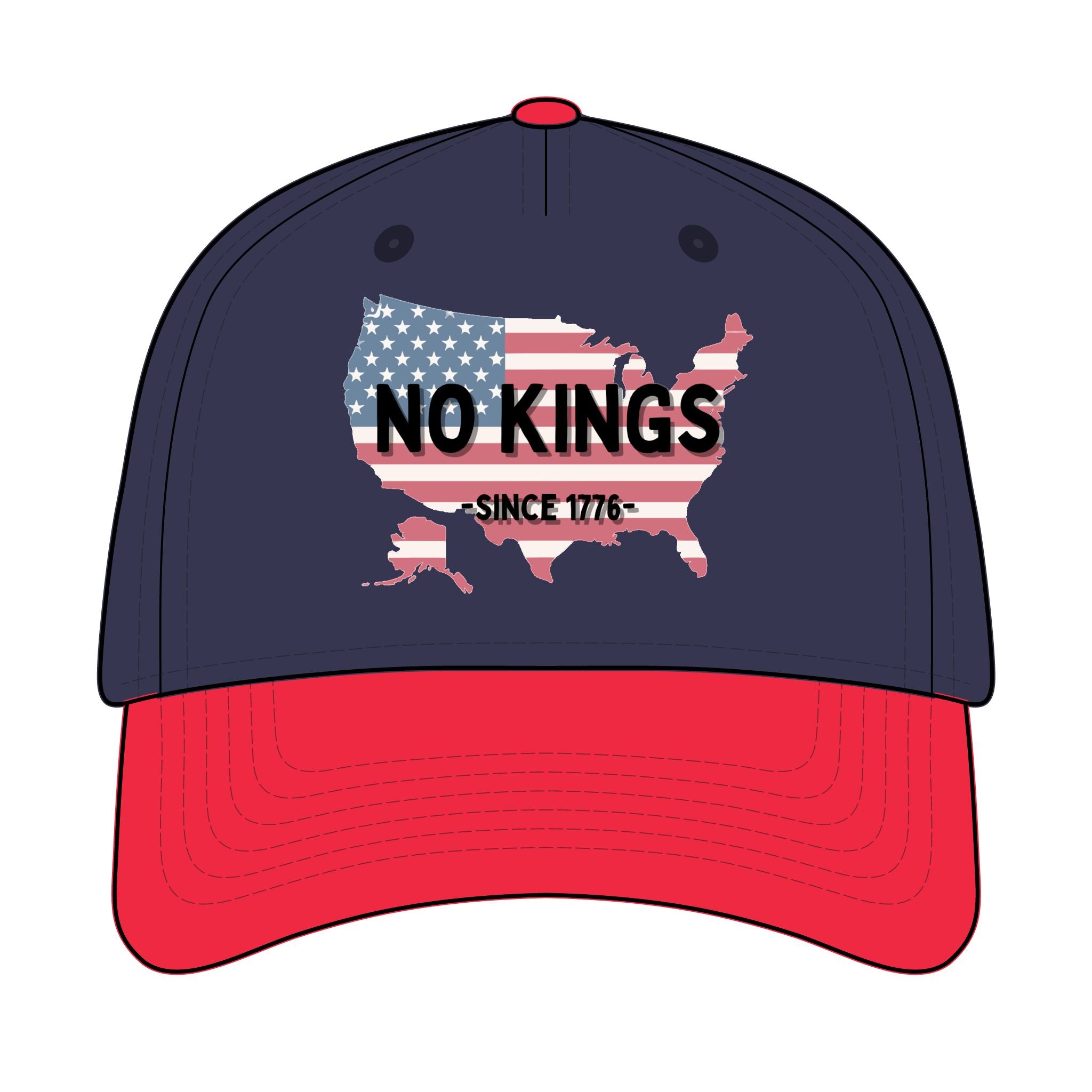 Trucker Retro Hat - No Kings since 1776