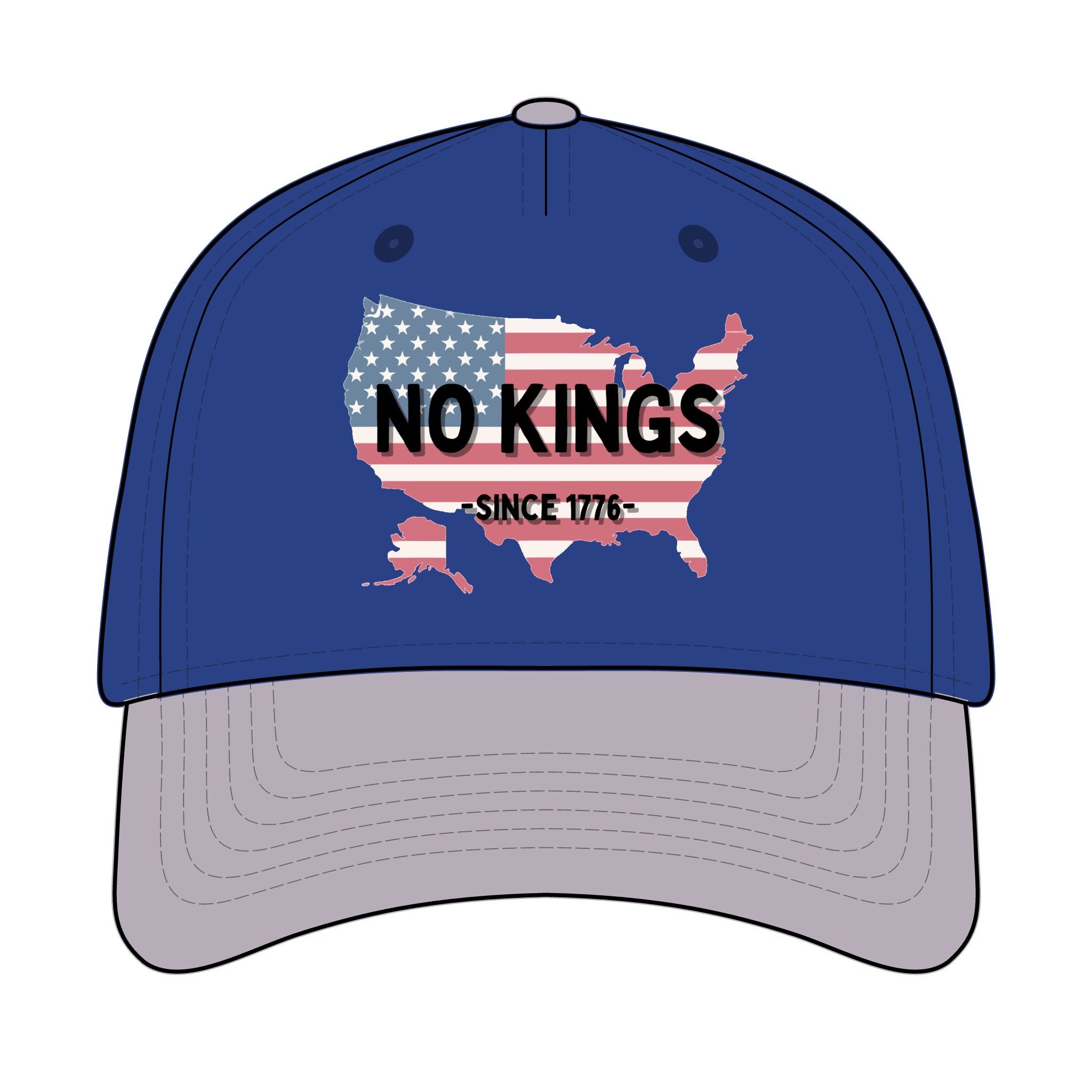 Trucker Retro Hat - No Kings since 1776