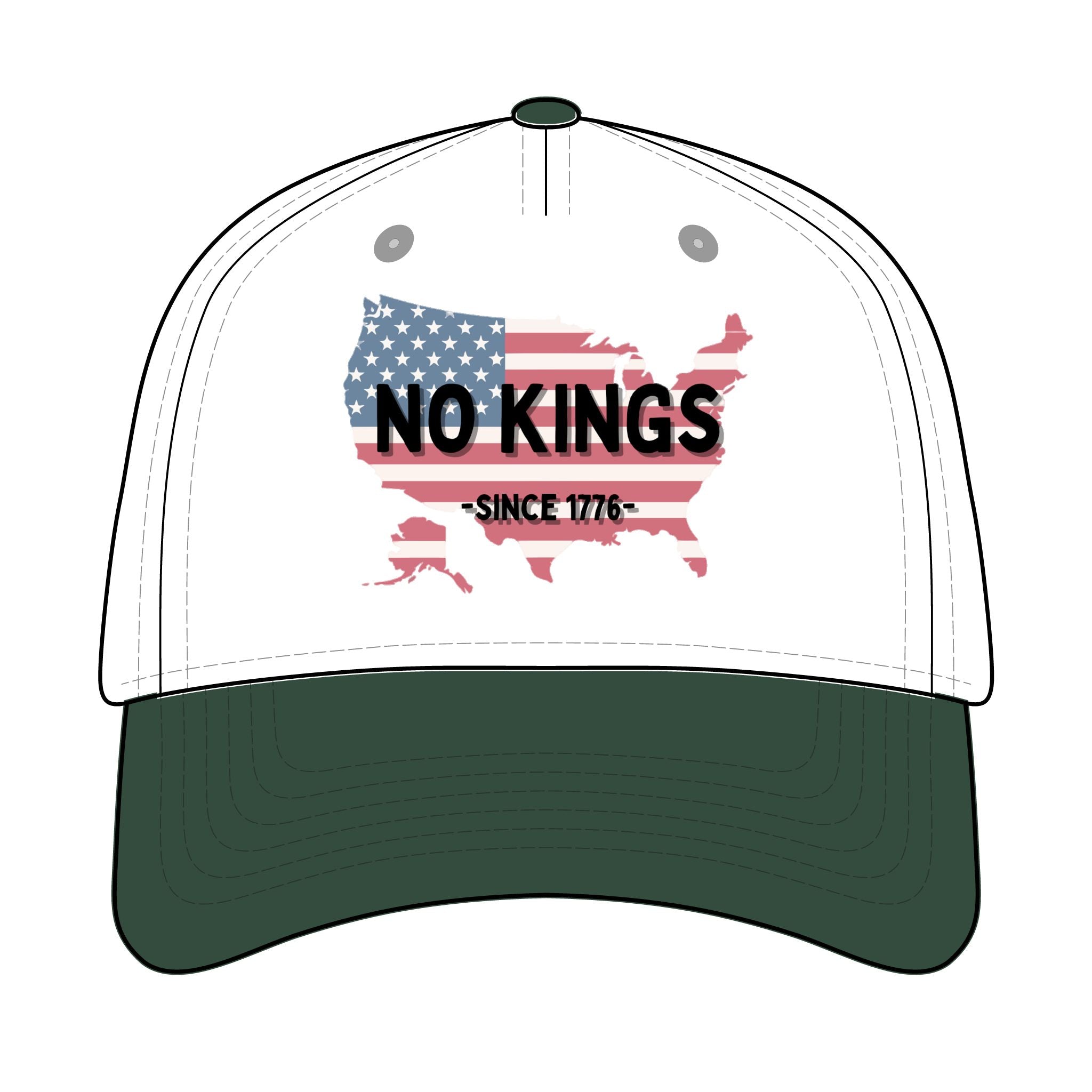Trucker Retro Hat - No Kings since 1776