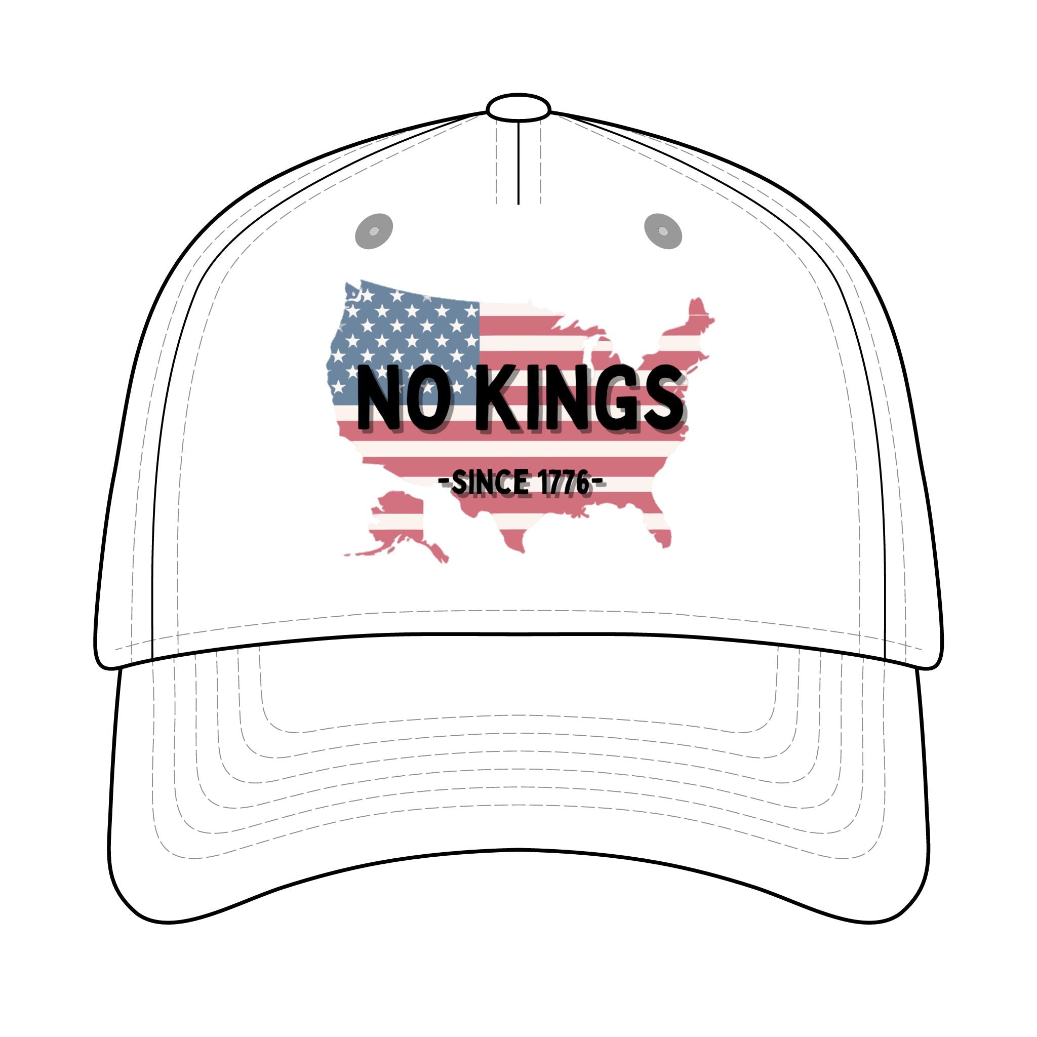Trucker Retro Hat - No Kings since 1776