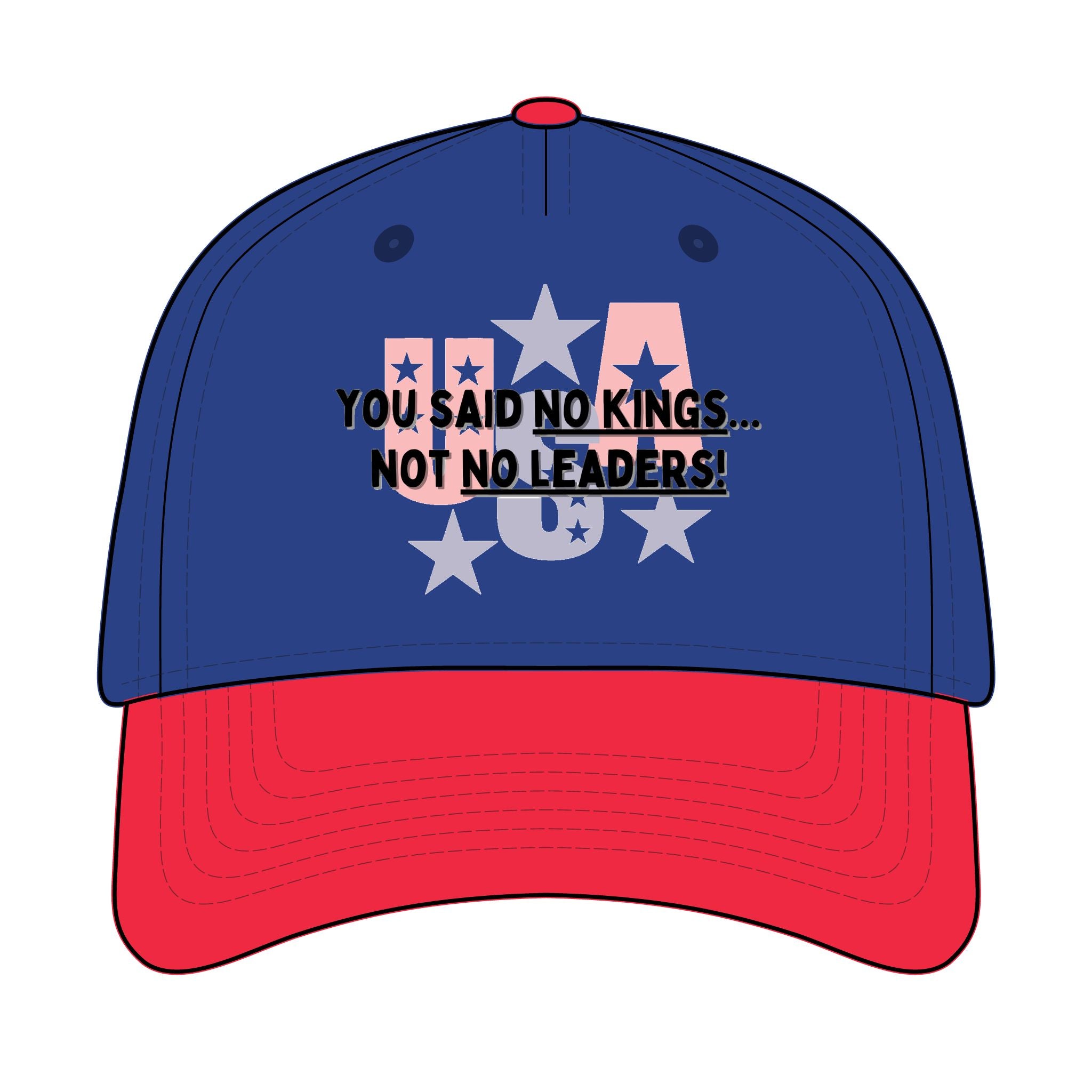Trucker Retro Hat - No kings, only leaders