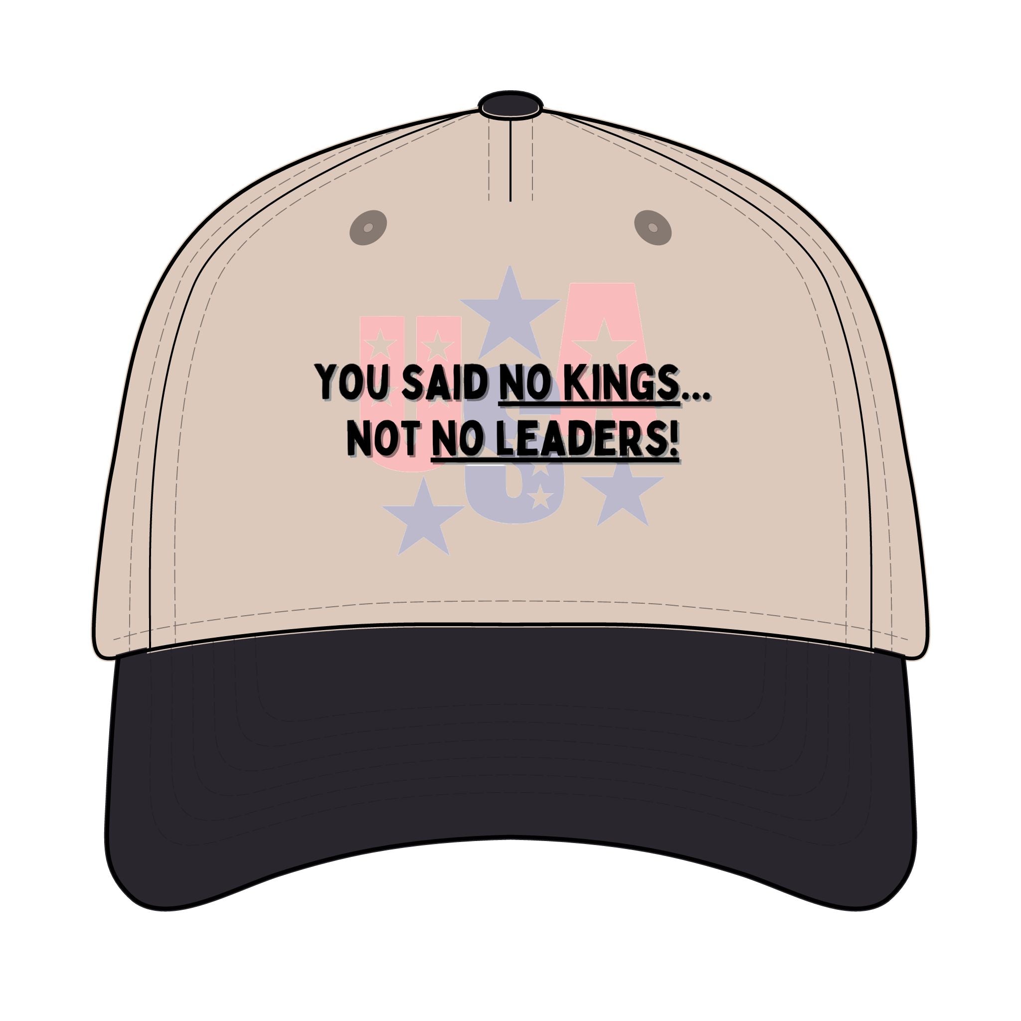 Trucker Retro Hat - No kings, only leaders