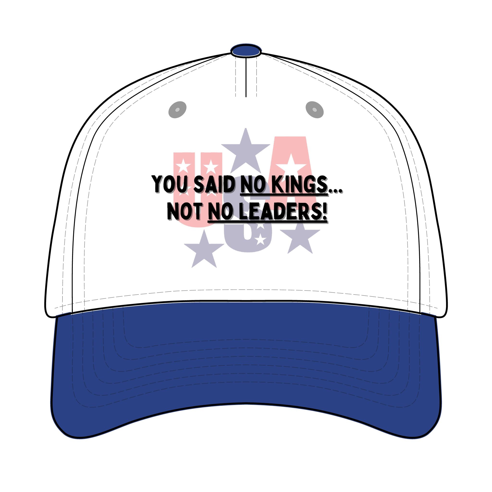 Trucker Retro Hat - No kings, only leaders