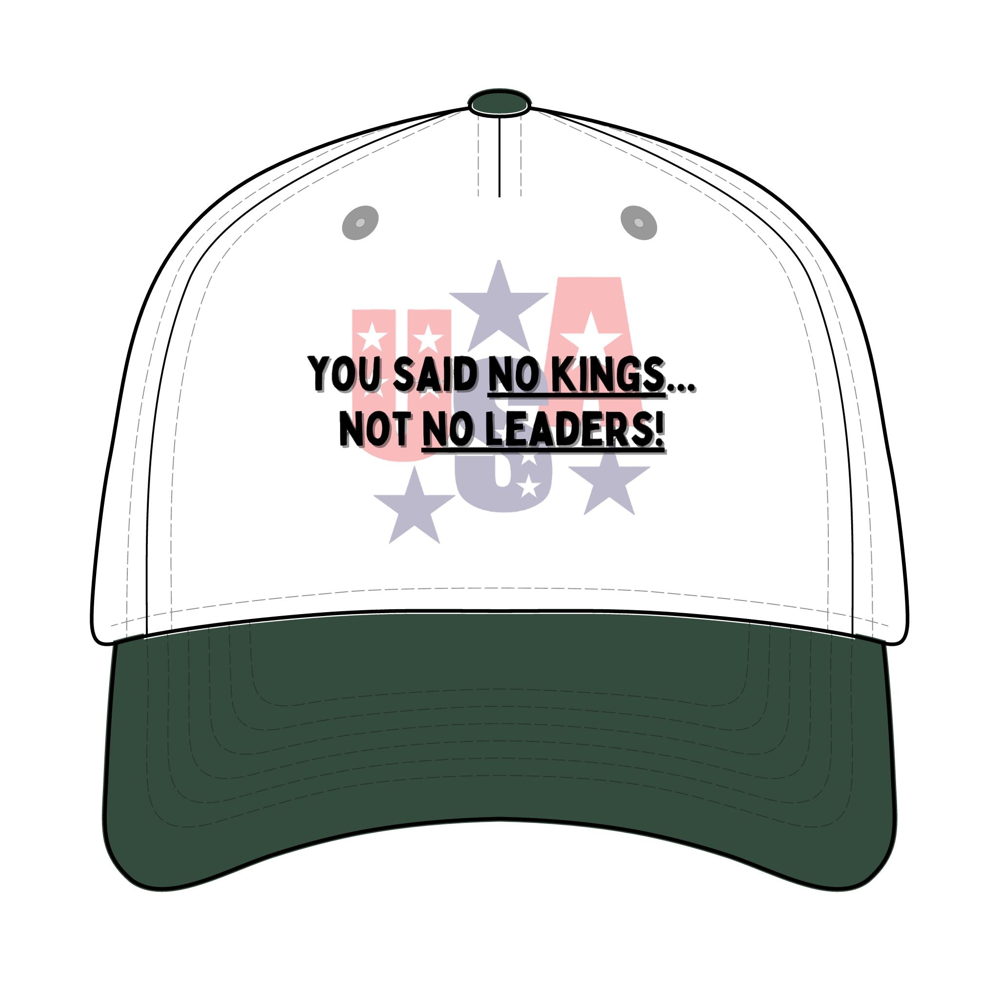 Trucker Retro Hat - No kings, only leaders
