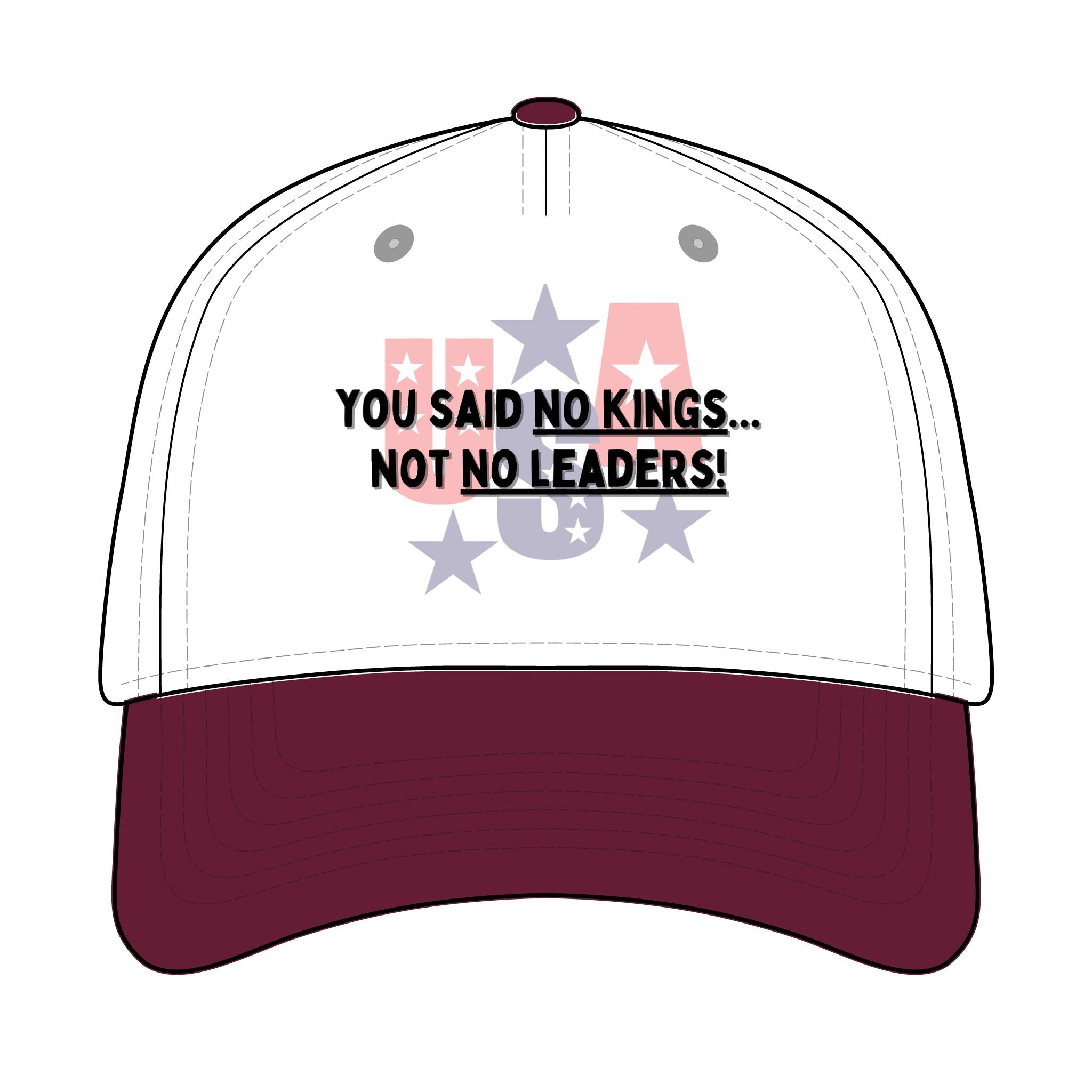 Trucker Retro Hat - No kings, only leaders