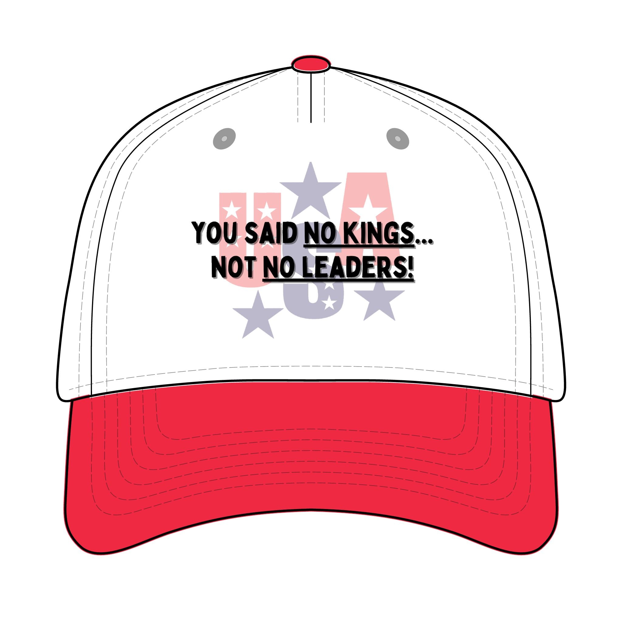 Trucker Retro Hat - No kings, only leaders