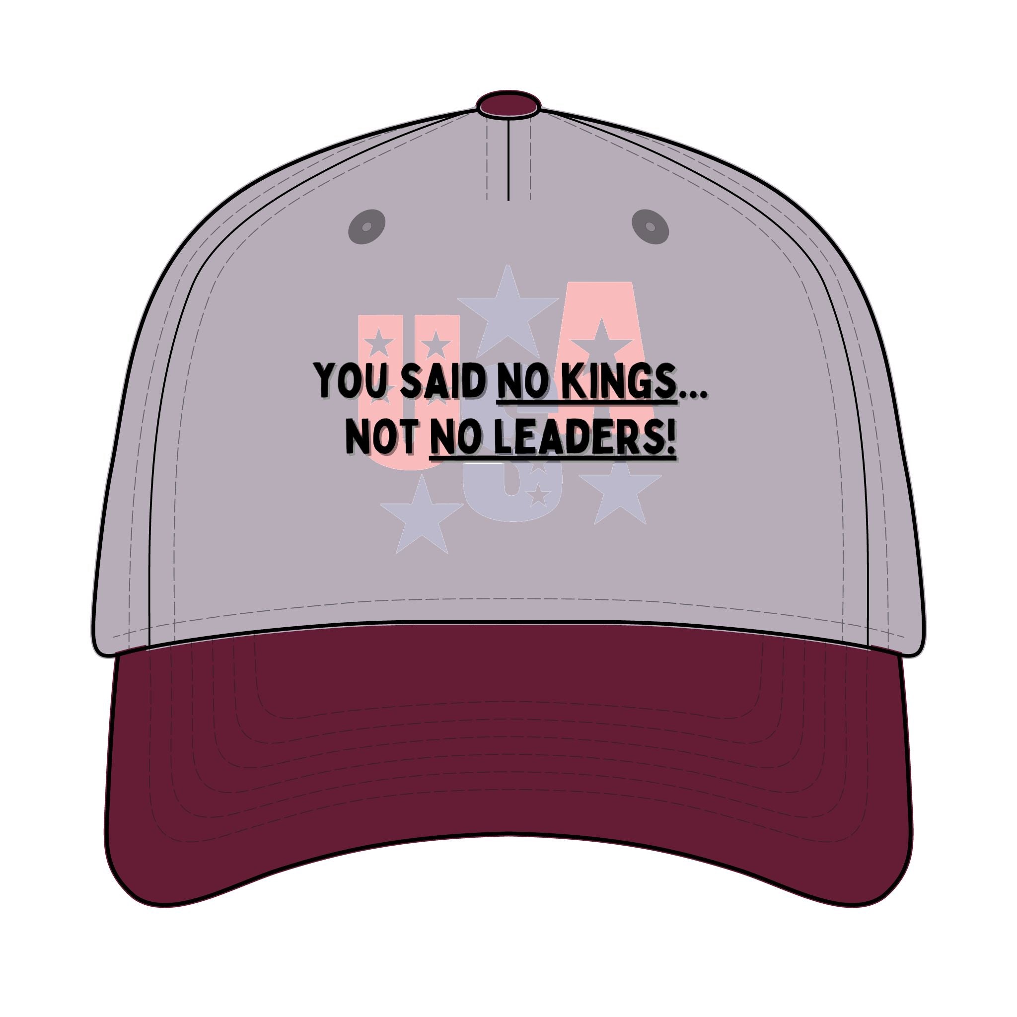 Trucker Retro Hat - No kings, only leaders