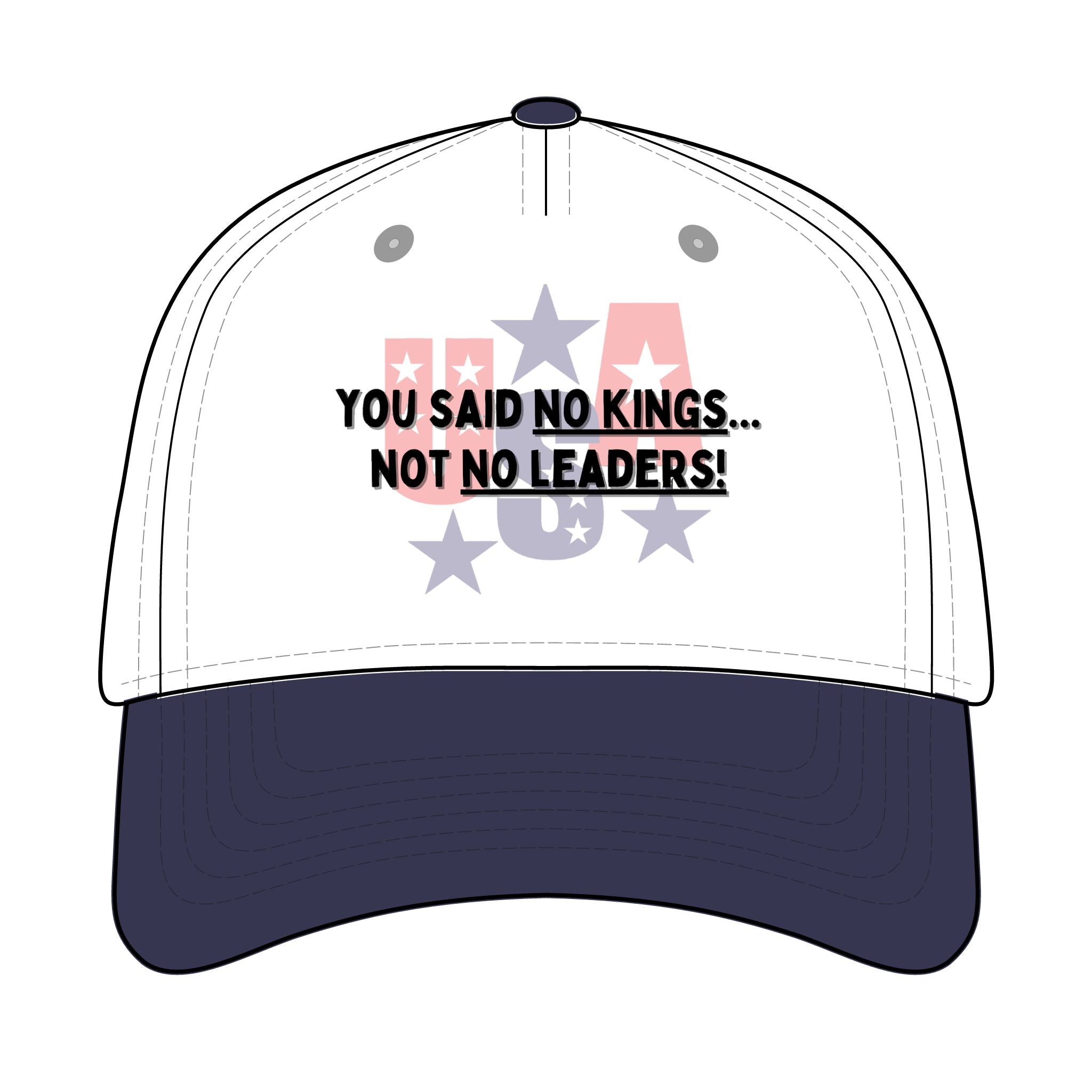 Trucker Retro Hat - No kings, only leaders