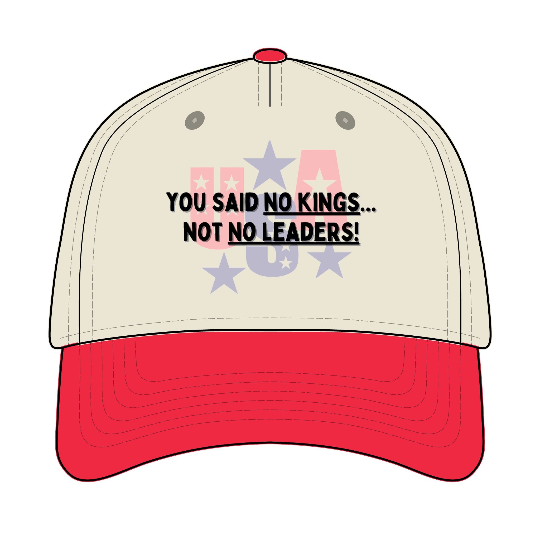 Trucker Retro Hat - No kings, only leaders