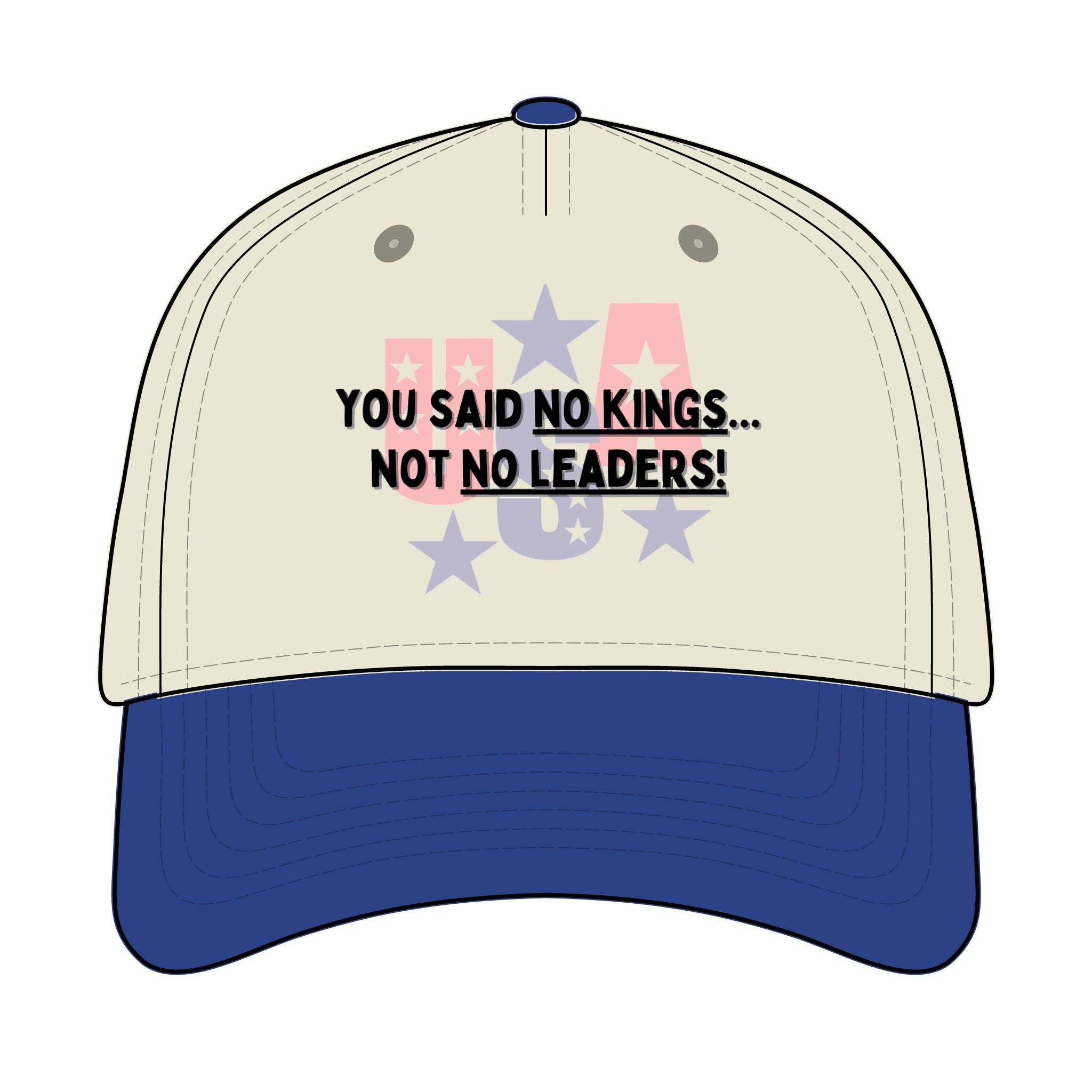 Trucker Retro Hat - No kings, only leaders