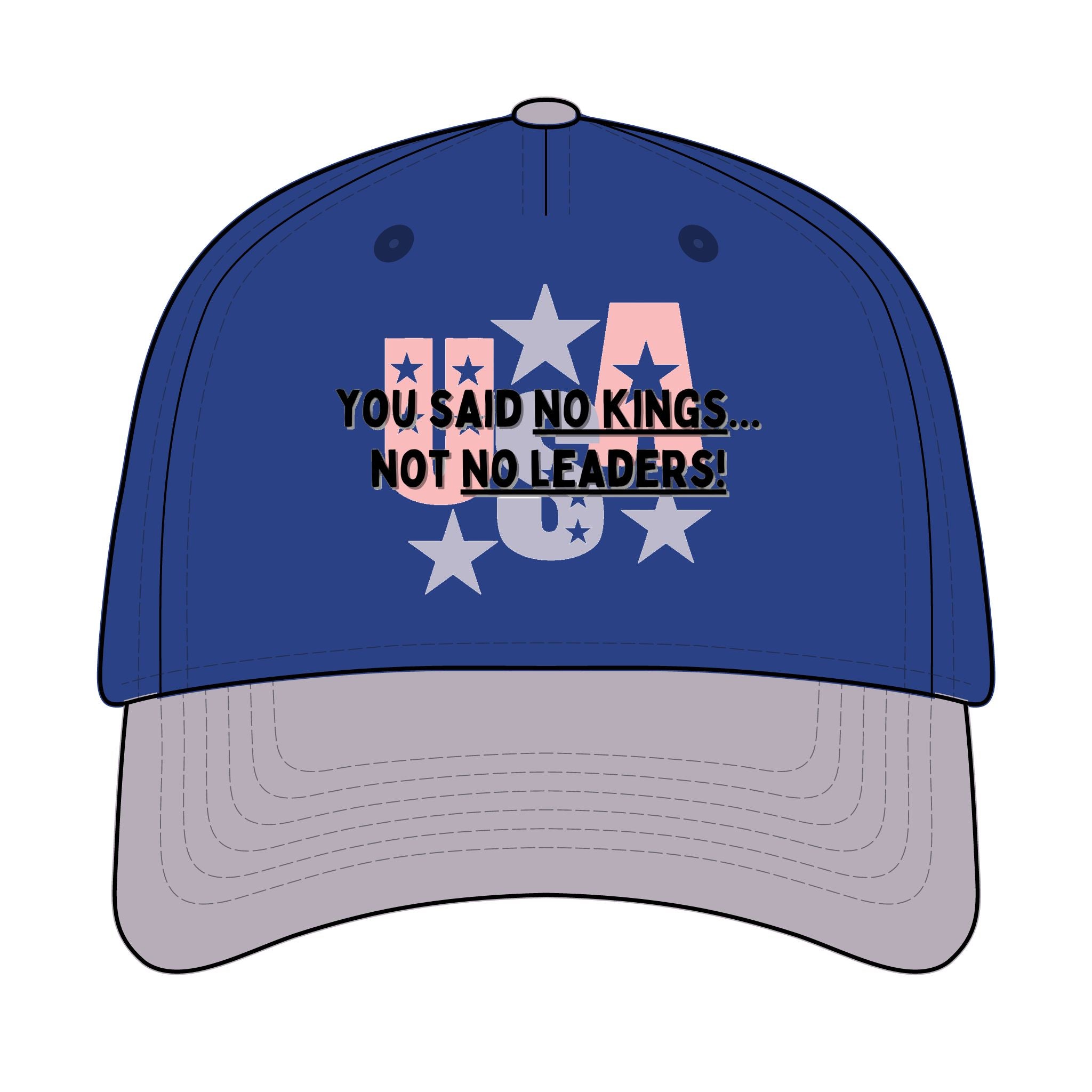 Trucker Retro Hat - No kings, only leaders