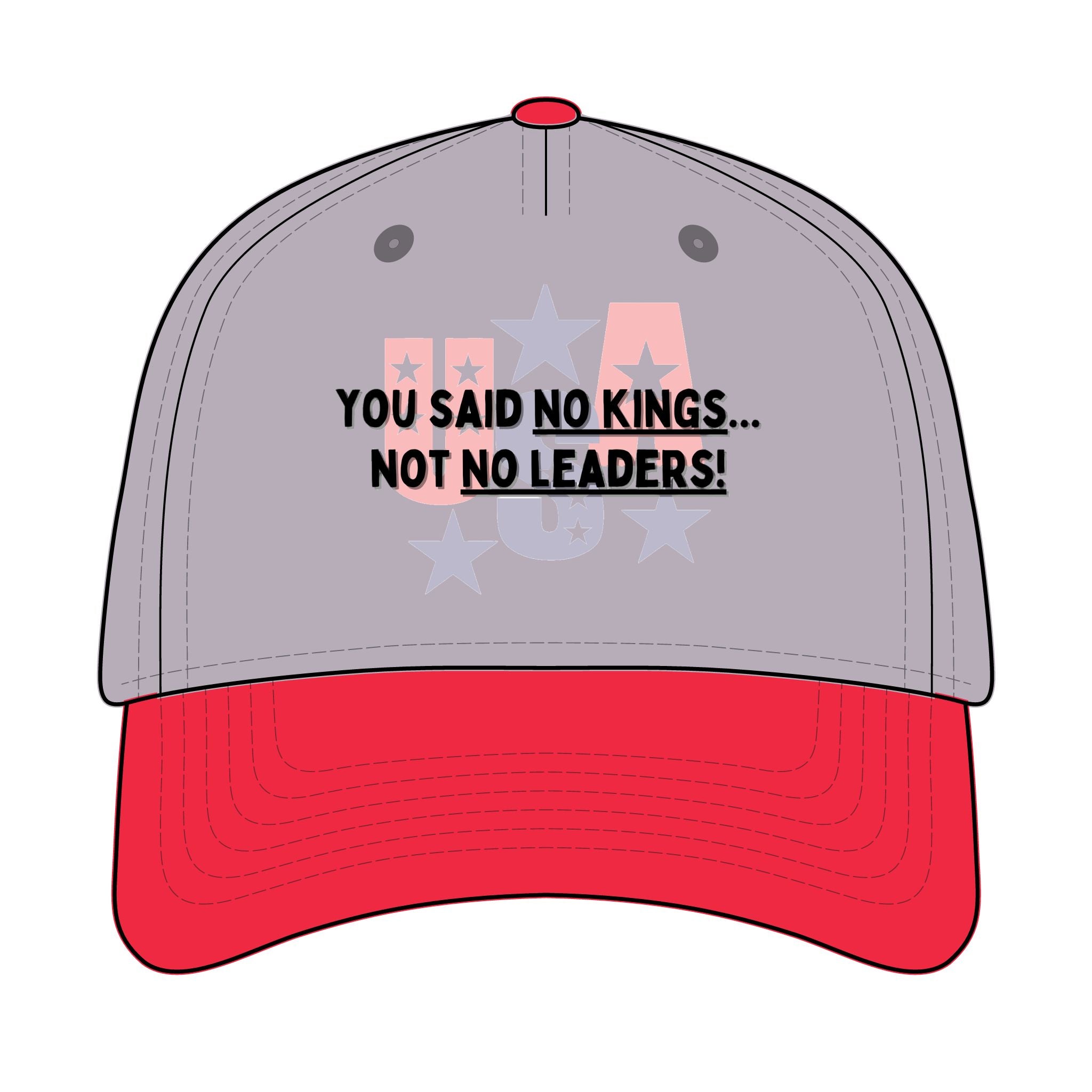 Trucker Retro Hat - No kings, only leaders