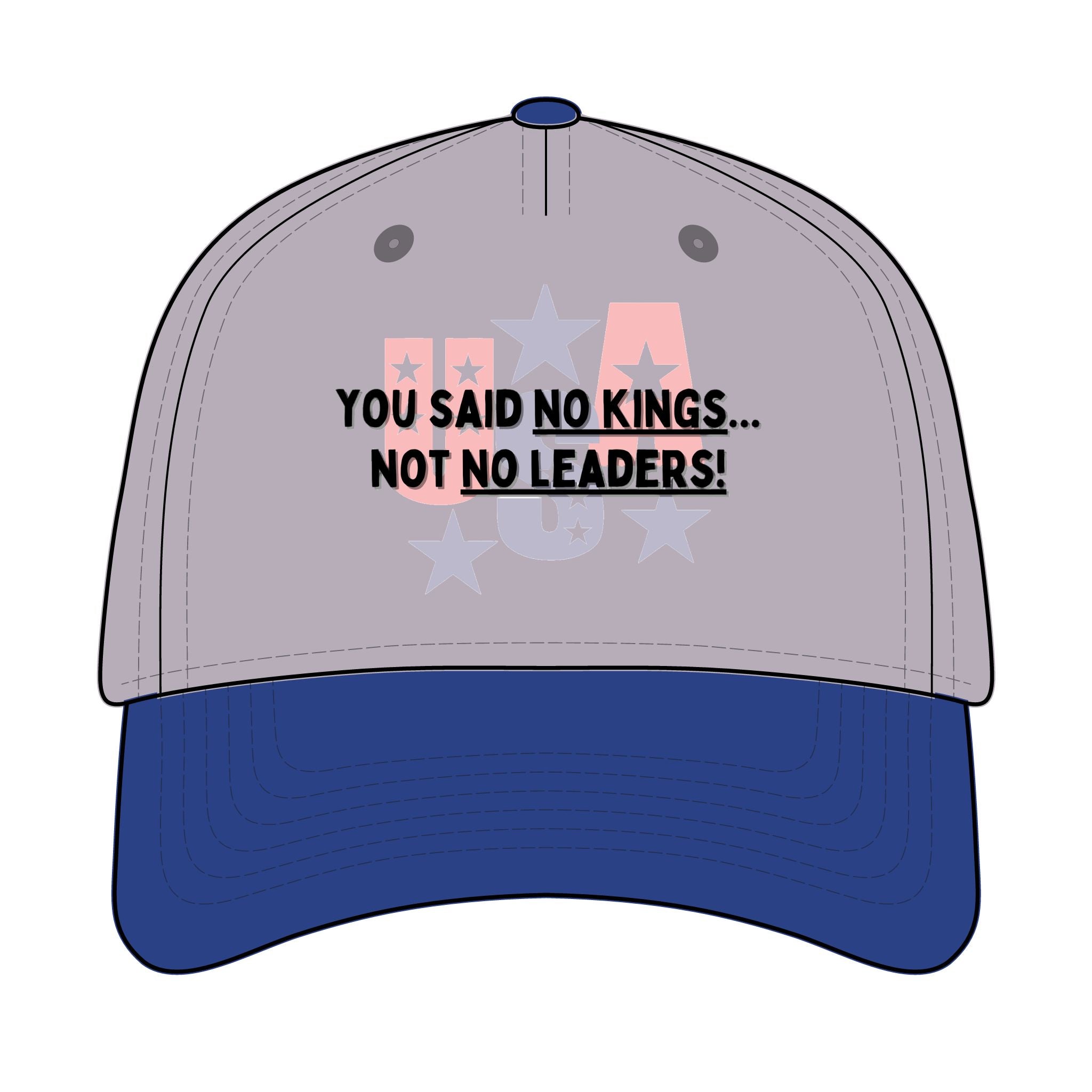 Trucker Retro Hat - No kings, only leaders