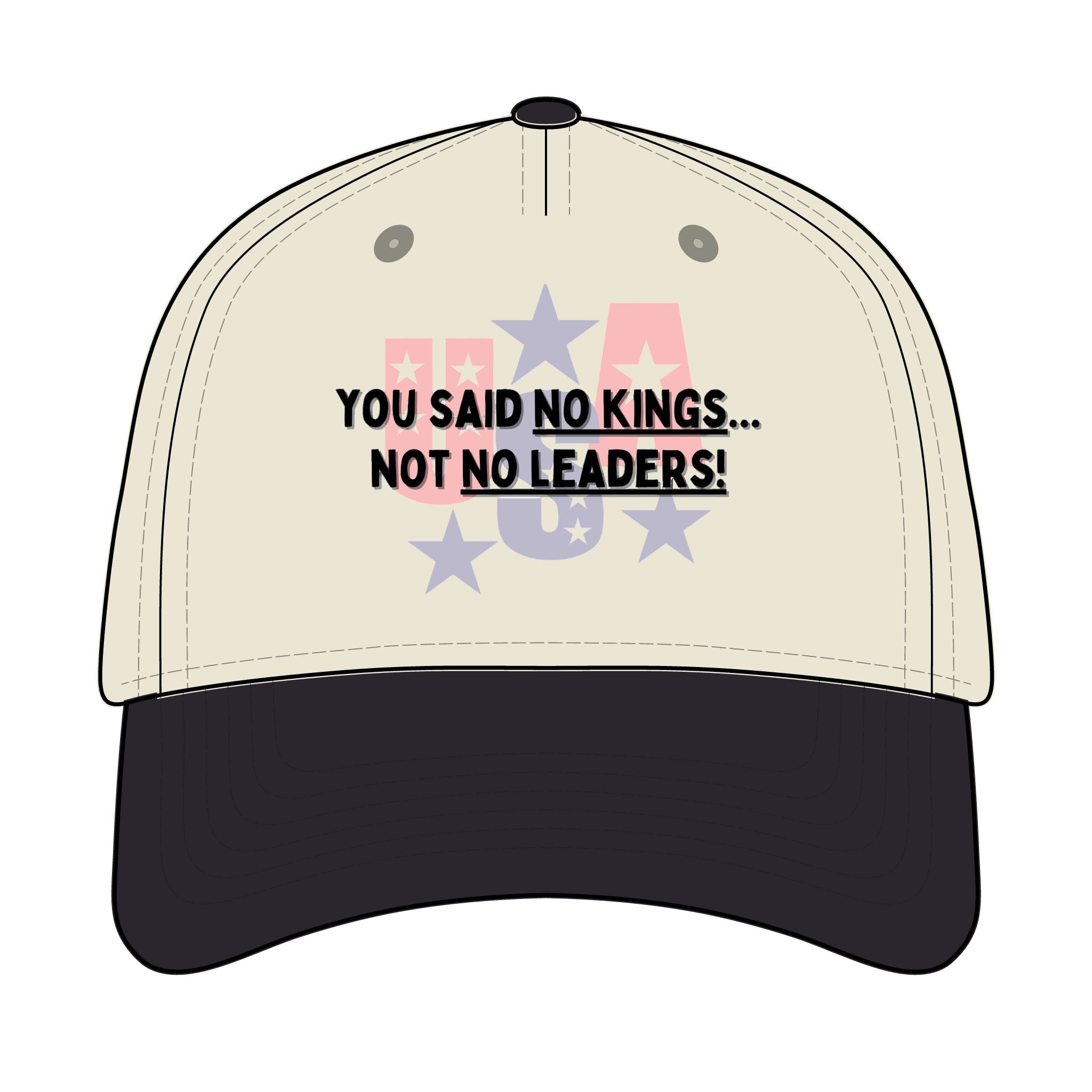 Trucker Retro Hat - No kings, only leaders